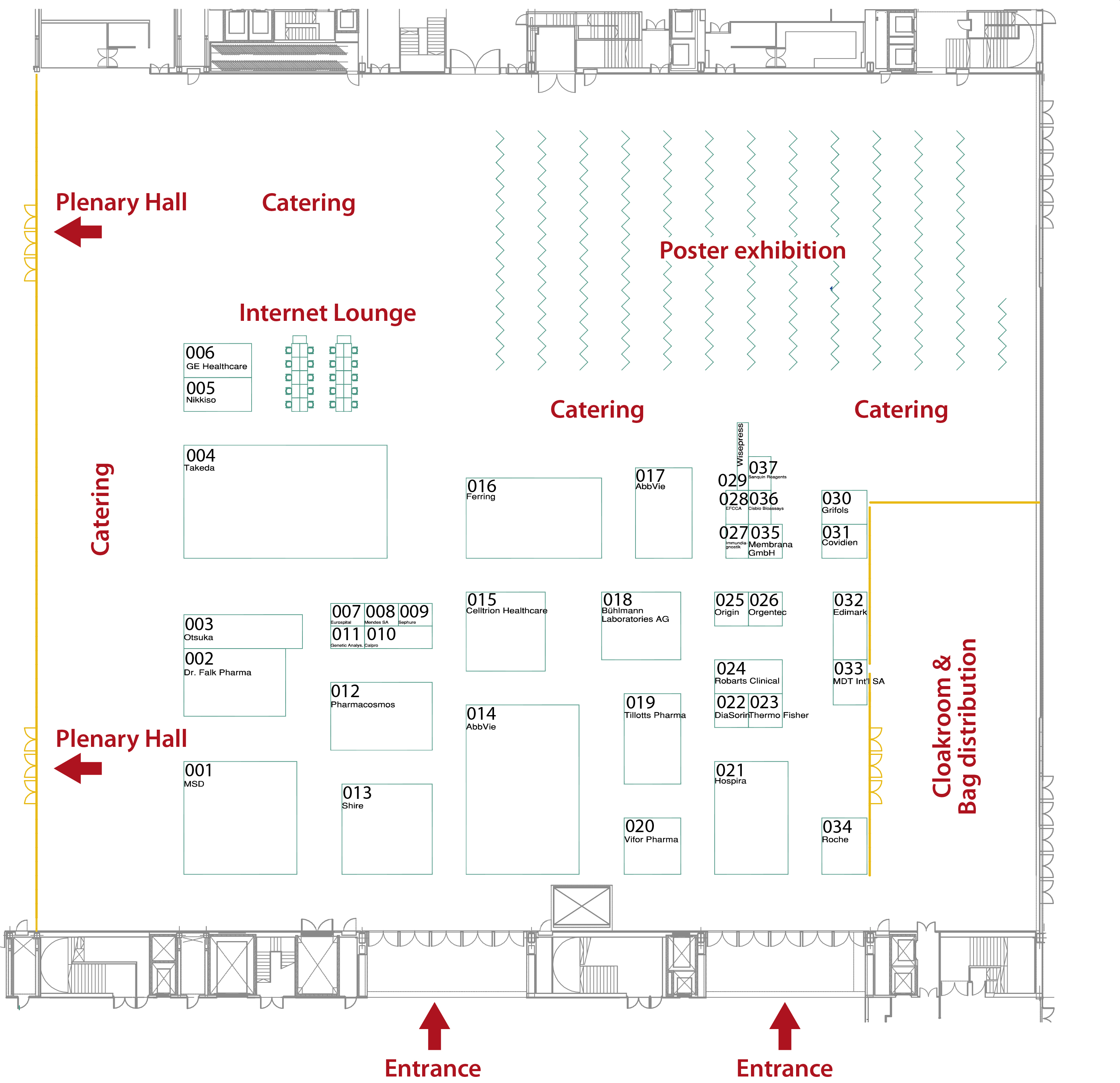 MASTER ECCO'15 Exhibition floorplan