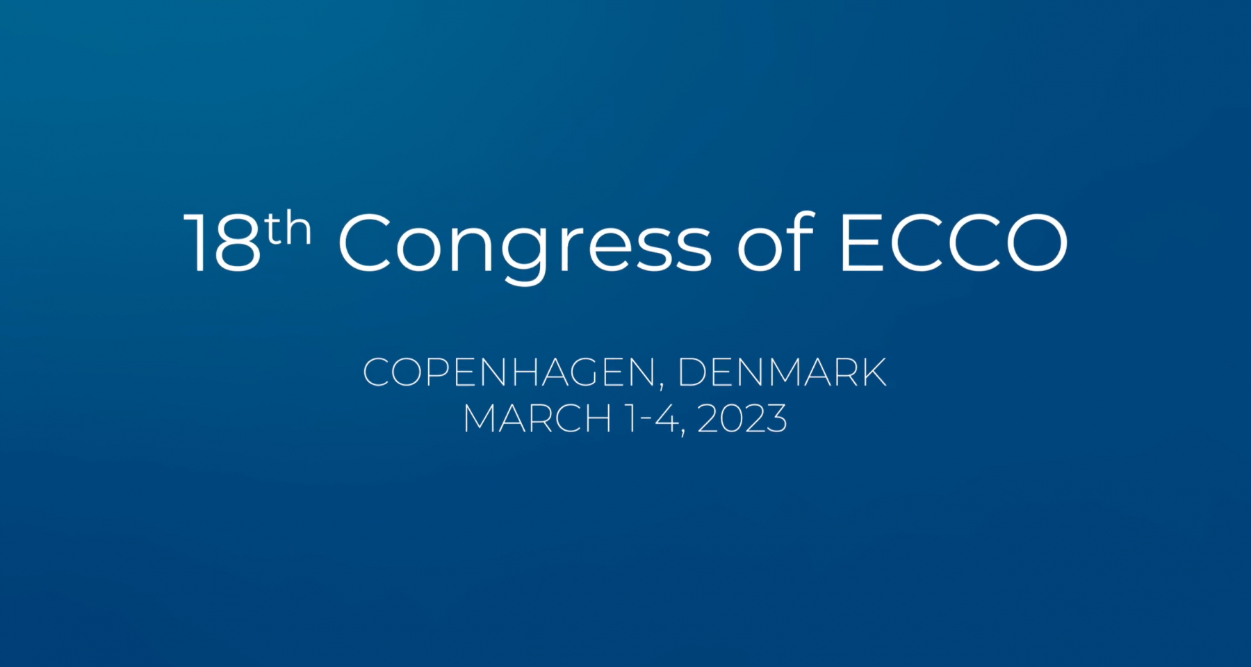 ECCO'23 Congress
